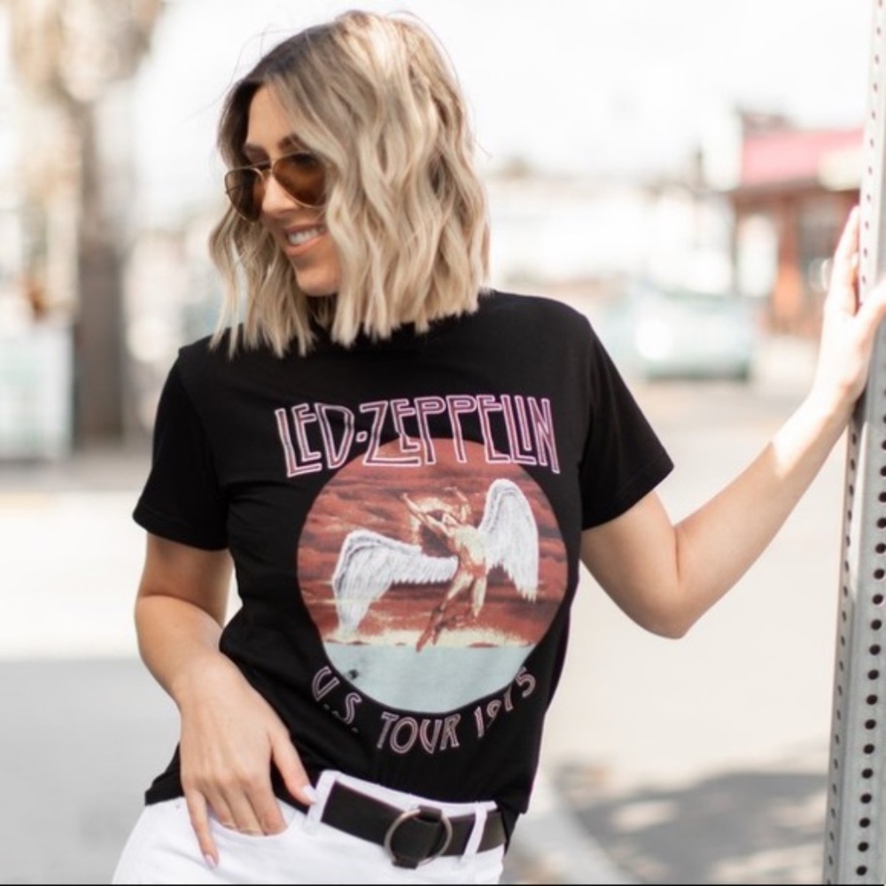 Led Zepplin Rock Graphic US Tour T-Shirt
